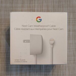 Nest Cam Weatherproof Cable, (5 meters / 16 feet)